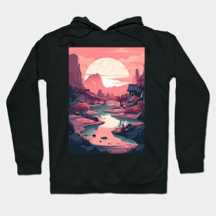 Distant Horizon Anime Style Landscap Hoodie